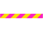 Queue Solutions WeatherMaster 250 2" Yellow Nylon Crowd Control Belt Barrier, Yellow/Magenta (WMR250Y-YM110)