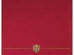 Great Papers Classic Crest Certificate Holders, 12" x 9.38", Red, 50/Pack (903031PK10)