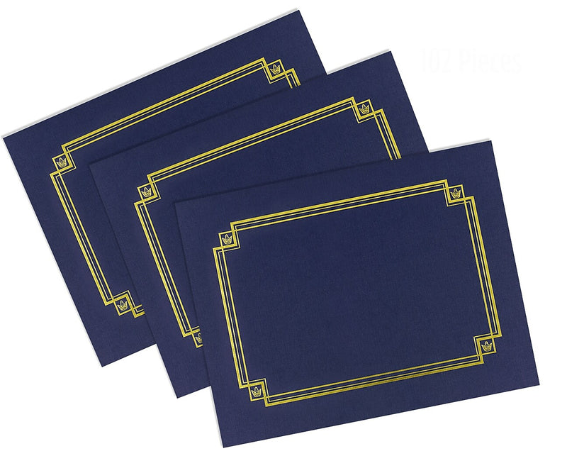 Great Papers Certificate Holders, 9.75" x 12.5", Navy, 3/Pack (938903)