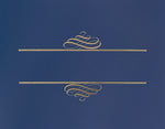 Great Papers Embossed Foil Certificate Holders, 8.5" x 11", Navy, 5/Pack (903119)