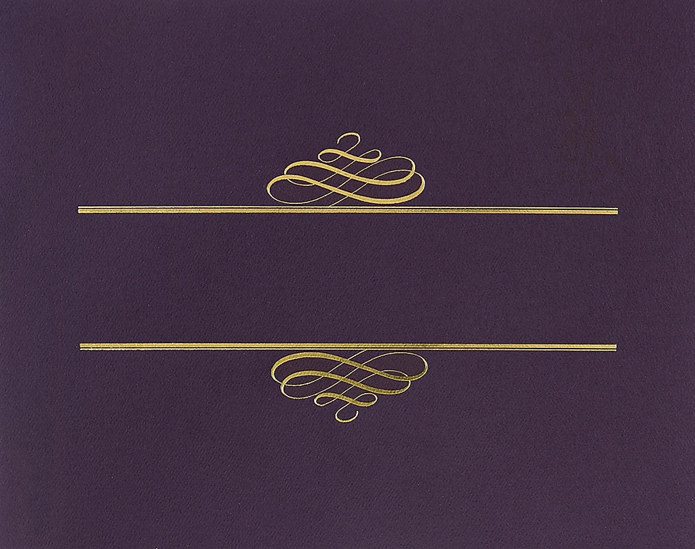 Great Papers Certificate Holders, 9.375" x 12", Plum, 5/Pack (903106)