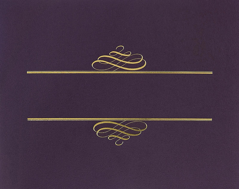 Great Papers Certificate Holders, 9.375" x 12", Plum, 5/Pack (903106)