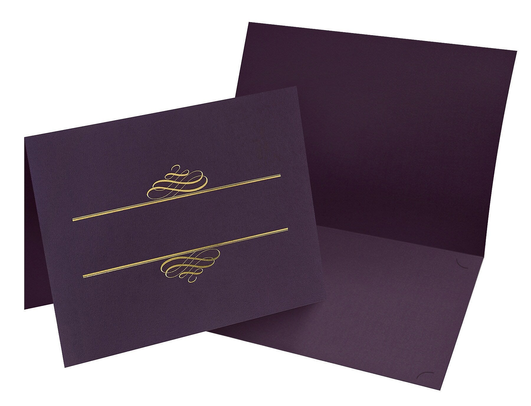 Great Papers Certificate Holders, 9.375" x 12", Plum, 5/Pack (903106)
