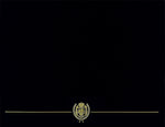 Great Papers Classic Crest Certificate Holders, 8.5" x 11", Black, 5/Pack (903117S)