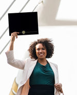 Great Papers Classic Crest Certificate Holders, 8.5" x 11", Black, 5/Pack (903117S)