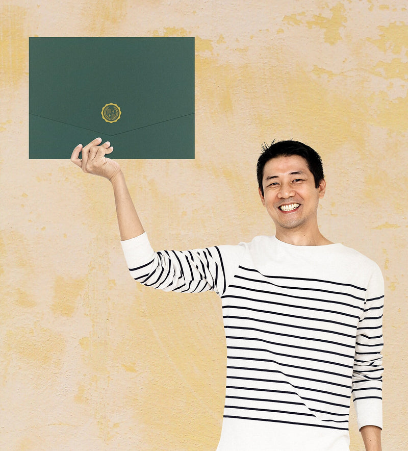 Great Papers Hunter Certificate Holders, 9.375" x 12", Green, 5/Pack (20103780)