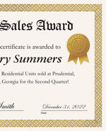 Great Papers! Star Burst Certificate Seals, 2" x 1", Gold, 48/Pack (903418)