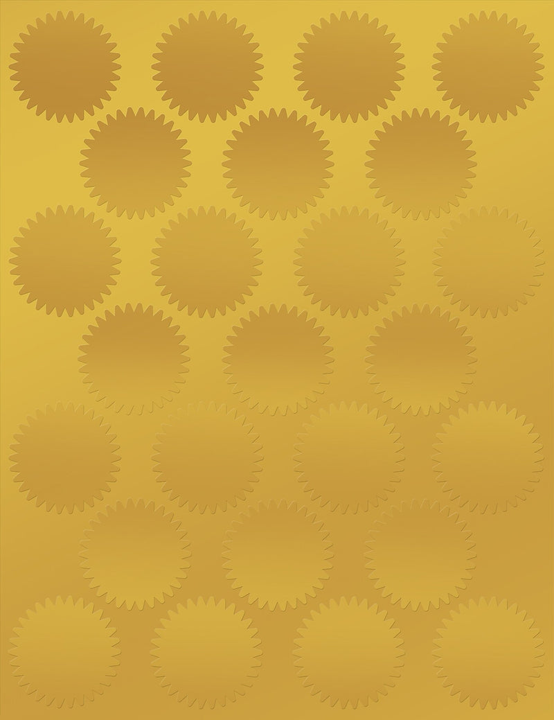 Great Papers Gold Foil Value Certificate Seals, 1.75" Diameter, 100/Pack (949351)