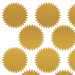 Great Papers Gold Foil Value Certificate Seals, 1.75" Diameter, 100/Pack (949351)