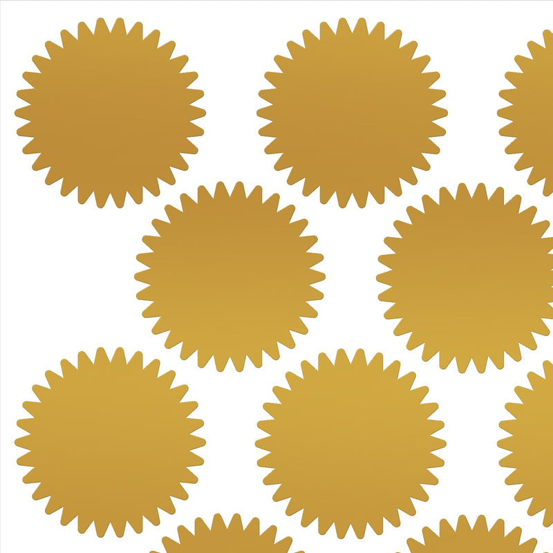 Great Papers Gold Foil Value Certificate Seals, 1.75" Diameter, 100/Pack (949351)