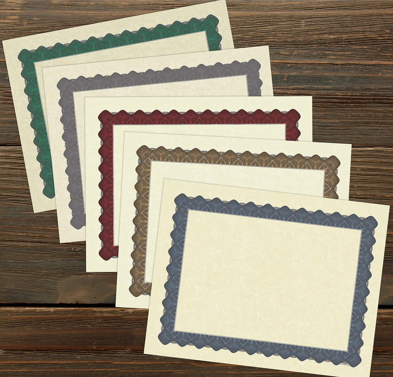 Great Papers Certificate Kits, 9.375" x 12", Multicolor, 25 Kits/Pack (2013317)