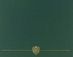 Great Papers Classic Crest Certificate Holders, 8.5" x 11", Hunter, 5/Pack (903118)