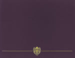 Great Papers Classic Crest Certificate Holders, 8.5" x 11", Plum, 5/Pack (903116)
