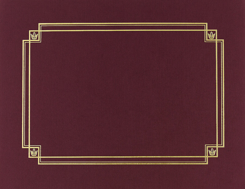 Great Papers Certificate Holders, 12", Burgundy, 3/Pack (939503)