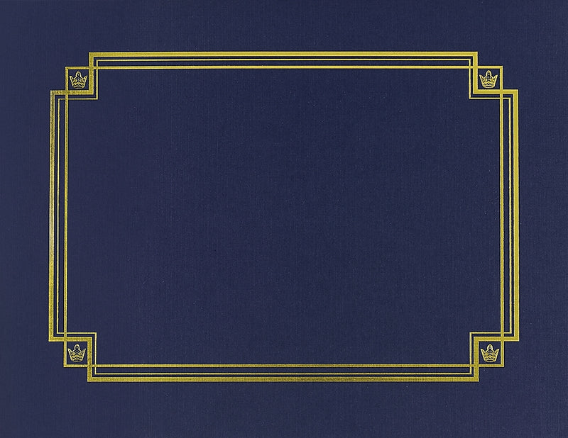 Great Papers Certificate Holders, 9.75" x 12.5", Navy, 3/Pack (938903)