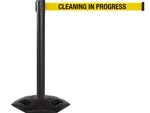Queue Solutions WeatherMaster 250 2" Nylon Crowd Control Belt Barrier, Black/Yellow (WMR250B-YBCIP110)