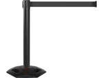 Queue Solutions WeatherMaster 300 2" Nylon Crowd Control Belt Barrier, Black (WMR300B-BK160)