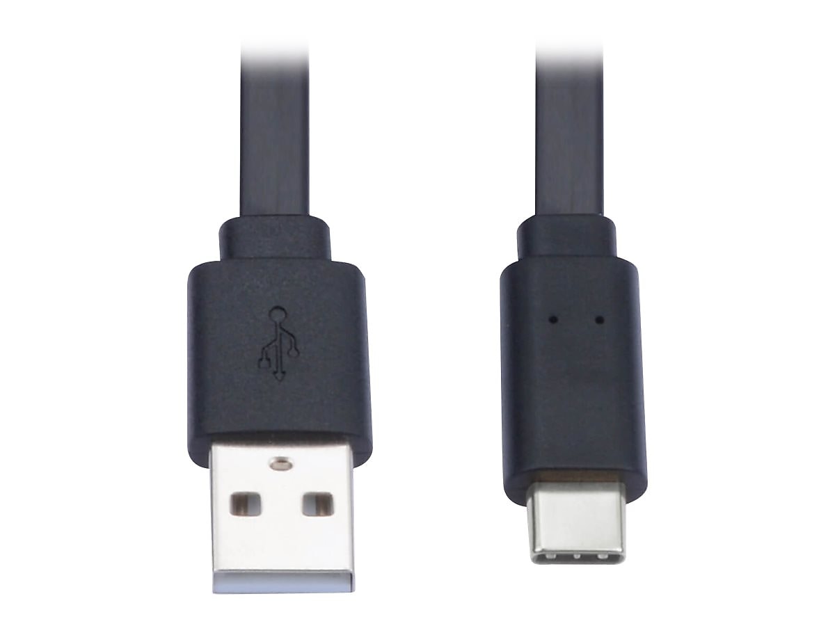 Tripp Lite 6' USB Type-C (Thunderbolt 3) to USB A Power Cable, Male to Male, Black (U038-006-FL)