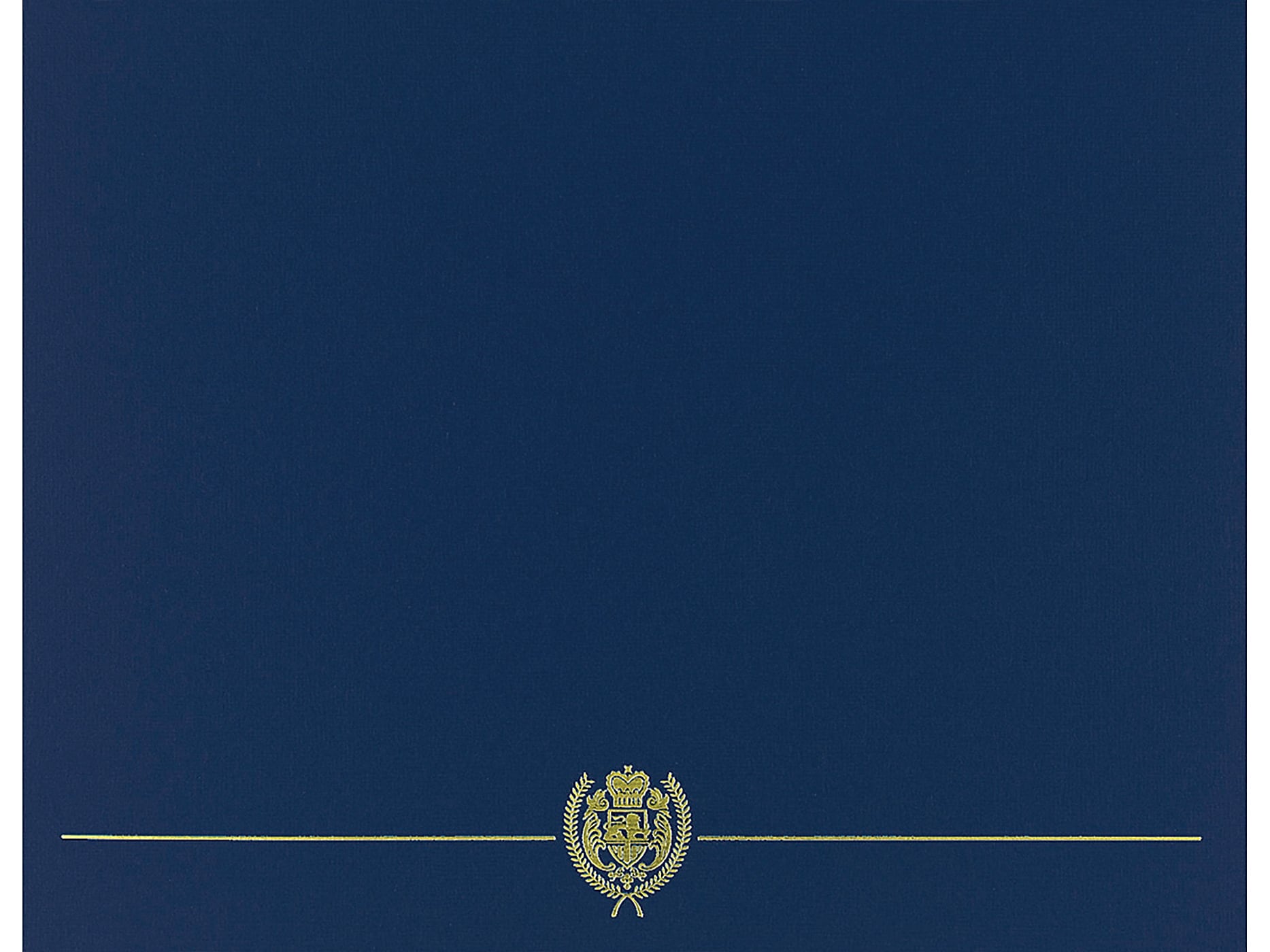 Great Papers Classic Crest Certificate Holders, 12" x 9.38", Navy, 25/Pack (903115PK5)