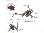 Sunny Health and Fitness Phantom Hydro Water Rowing Machine (SF-RW5910)