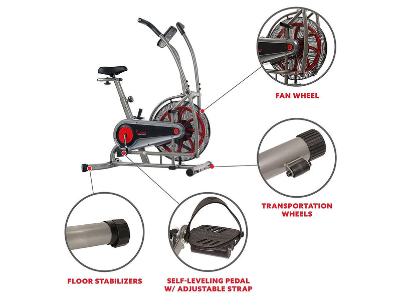 Sunny Health and Fitness Motion Air Bike (SF-B2916)