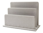 Martha Stewart 2-Compartment Linen File Sorter, Gray (MS103B)