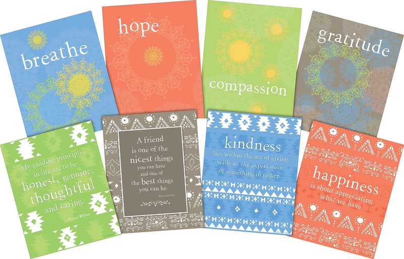 Barker Creek Be Kind Motivational Art Prints, 8/Set (4187)