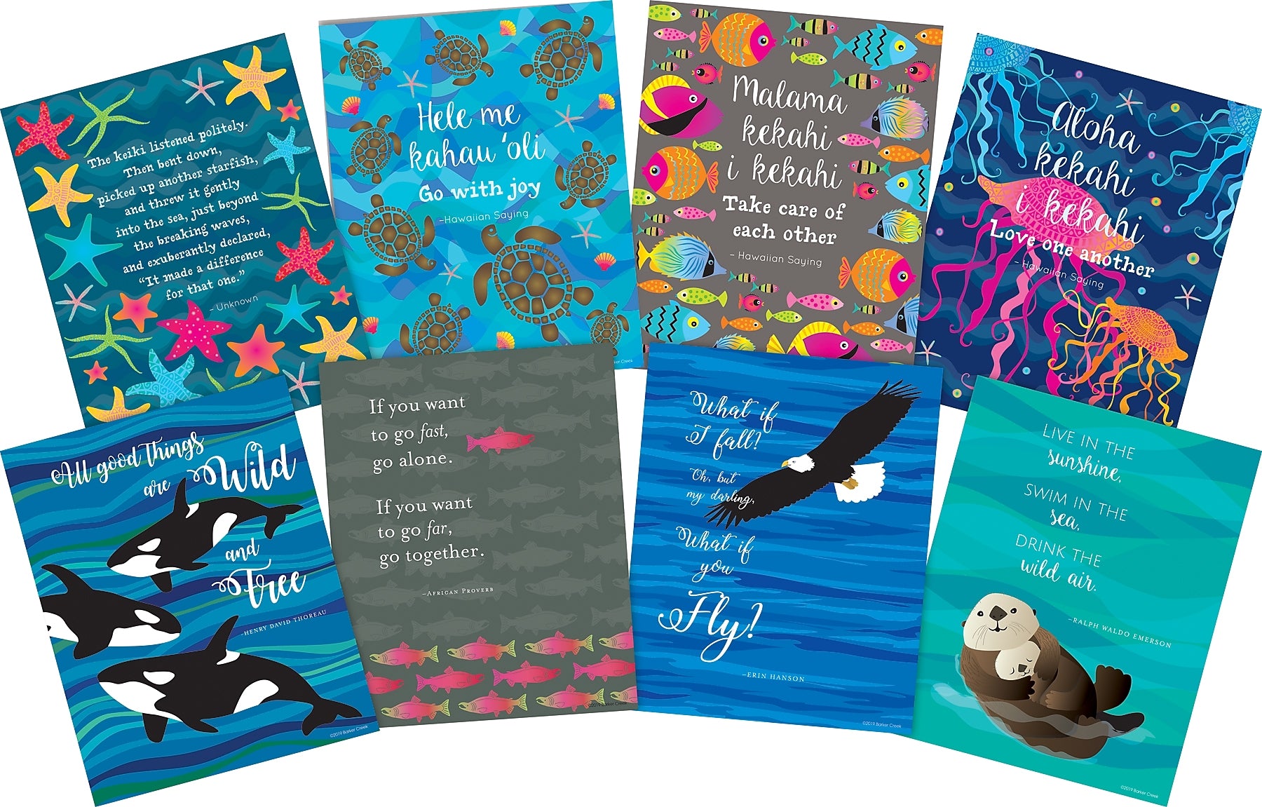 Barker Creek Nature Motivational Art Prints, 8/Set (4188)