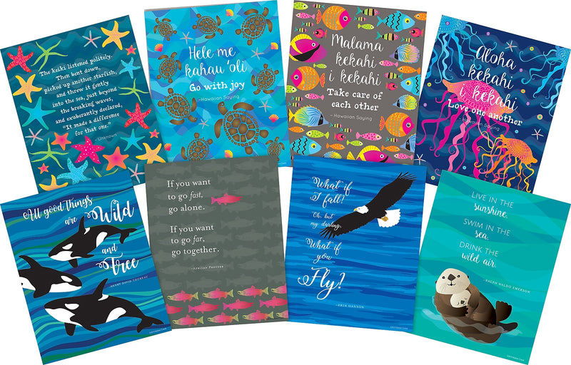 Barker Creek Nature Motivational Art Prints, 8/Set (4188)