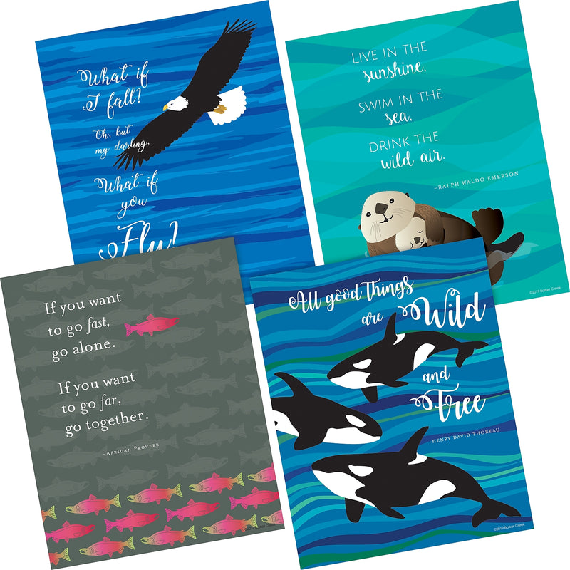 Barker Creek Nature Motivational Art Prints, 8/Set (4188)