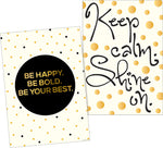 Barker Creek Be Happy Be Bold Motivational Art Prints & Posters Set, 6/Set (4211)