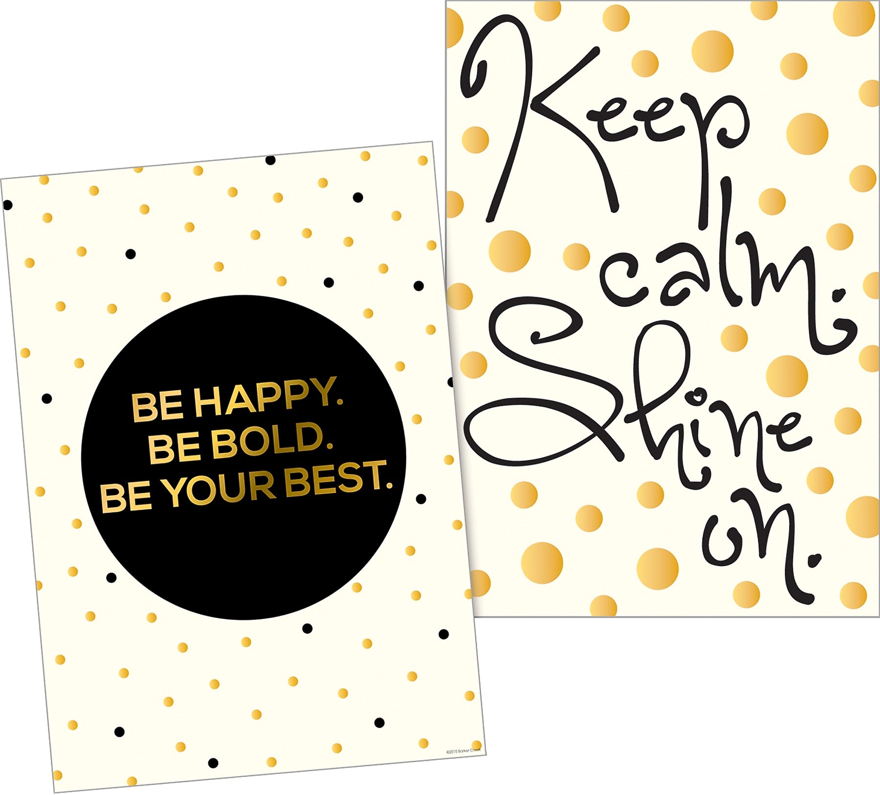 Barker Creek Be Happy Be Bold Motivational Art Prints & Posters Set, 6/Set (4211)