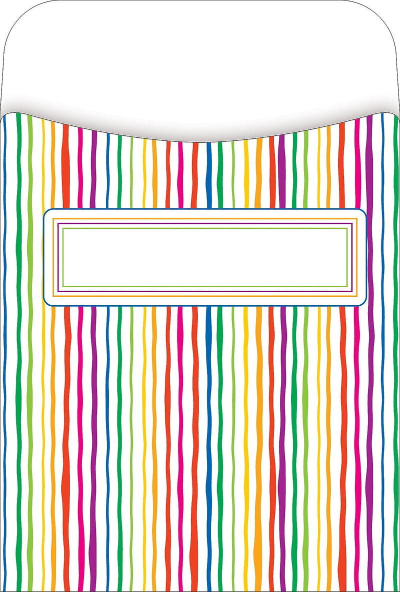 Barker Creek Groovy Library Pockets, 5.125" x 3.5", 120/Set (4061)