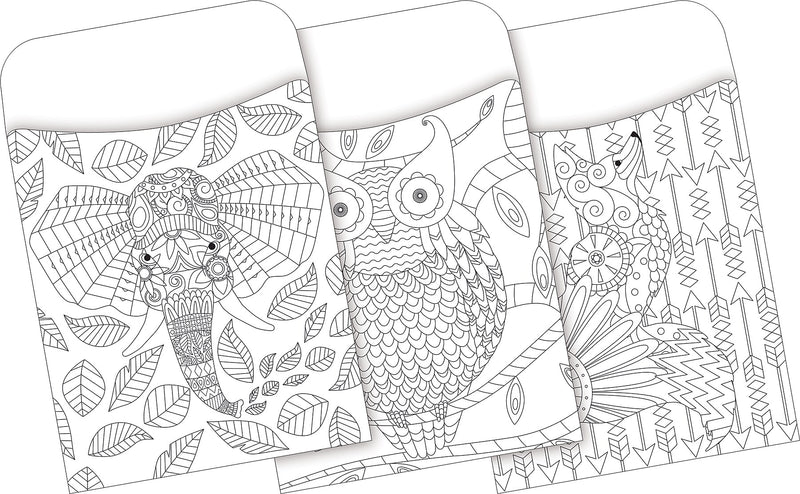 Barker Creek Color Me! Library Pockets, 5.125" x 3.5", 90/Set (4069)