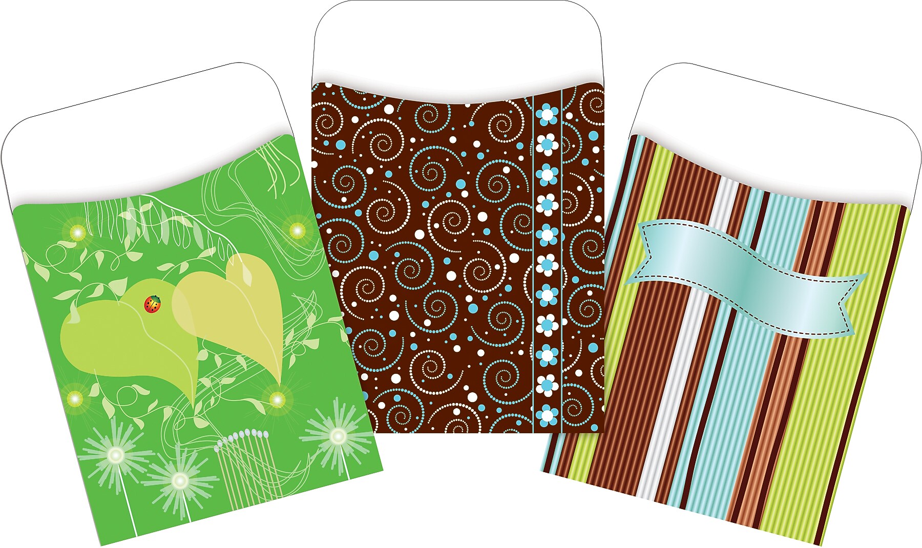 Barker Creek Earth Day Library Pockets, 5.125" x 3.5", 90/Set (4073)