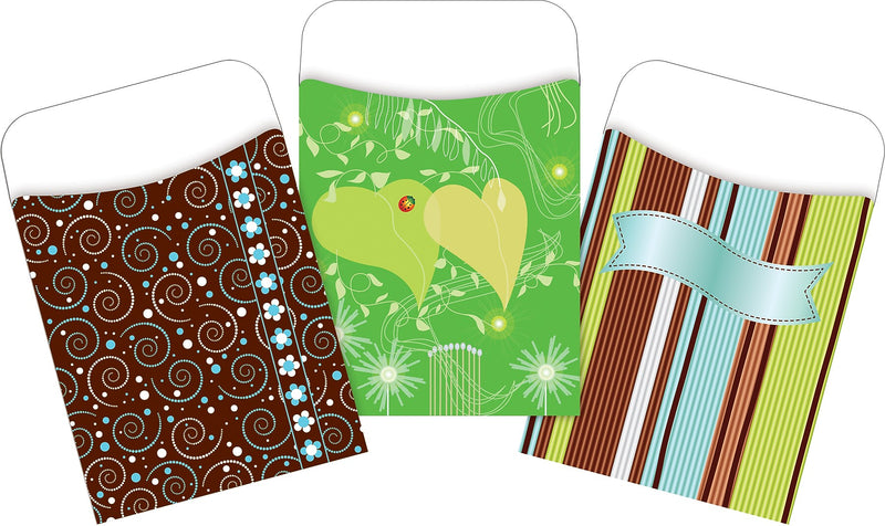 Barker Creek Calm Colors Library Pockets, 5.125" x 3.5", 90/Set (4082)