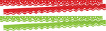 Barker Creek Double-Sided Scalloped Border Set, 36" x 2.25", Christmas, 2 designs, 26/Set (4023)