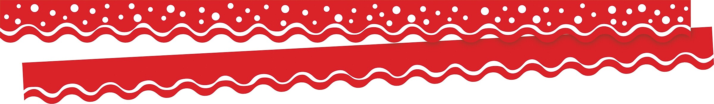 Barker Creek Double-Sided Scalloped Border Set, 36" x 2.25", Christmas, 2 designs, 26/Set (4023)