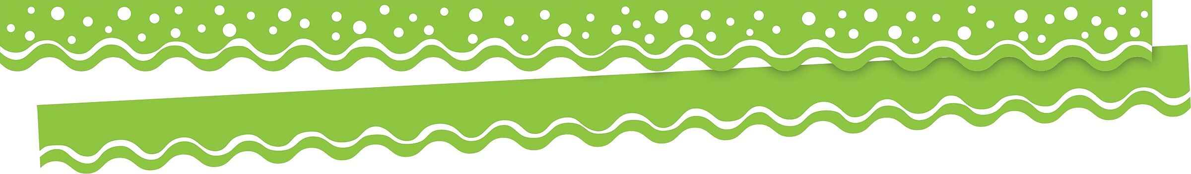 Barker Creek Double-Sided Scalloped Border Set, 36" x 2.25", Spring, 2 designs, 26/Set (4024)