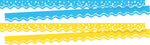 Barker Creek Double-Sided Scalloped Border Set, 36" x 2.25", Summer, 2 designs, 26/Set (4025)