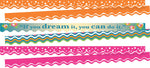 Barker Creek Double-Sided Scalloped Border Set, 36" x 2.25", Motivational Dream, 3 designs, 39/Set (4032)