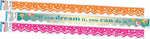 Barker Creek Double-Sided Scalloped Border Set, 36" x 2.25", Motivational Dream, 3 designs, 39/Set (4032)