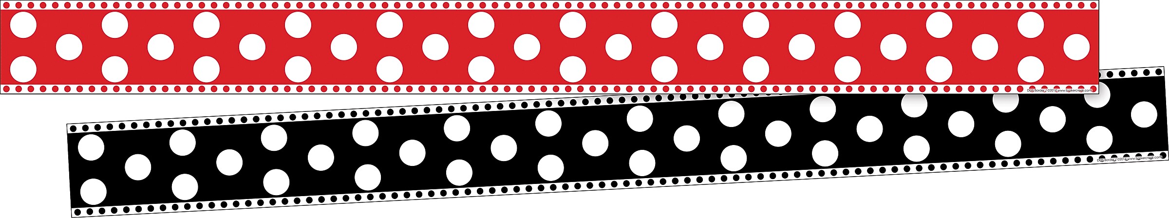 Barker Creek Double-Sided Border Set, 35" x 3", Stripes & Dots, 3 designs, 36/Set (4044)