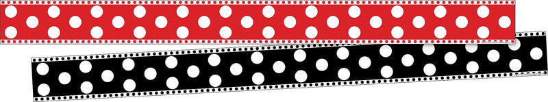 Barker Creek Double-Sided Border Set, 35" x 3", Stripes & Dots, 3 designs, 36/Set (4044)