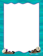 Barker Creek Sea & Sky File Folders, Computer Paper and Library Pockets, 1/3-Cut Tab, Letter Size, Multicolor, 92/Set (4099)