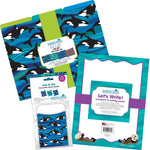 Barker Creek Sea & Sky File Folders, Computer Paper and Library Pockets, 1/3-Cut Tab, Letter Size, Multicolor, 92/Set (4099)