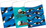 Barker Creek Sea & Sky File Folders, Computer Paper and Library Pockets, 1/3-Cut Tab, Letter Size, Multicolor, 92/Set (4102)