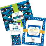 Barker Creek Sea & Sky File Folders, Computer Paper and Library Pockets, 1/3-Cut Tab, Letter Size, Multicolor, 92/Set (4102)