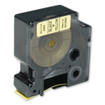 AbilityOne SKILCRAFT 7510016576745 Dymo Label Cassette, 0.50"W, Black/Yellow (NSN6576745)