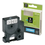 AbilityOne SKILCRAFT 7510016576746 Dymo Label Cassette, 0.5"W, White/Black (NSN6576746)